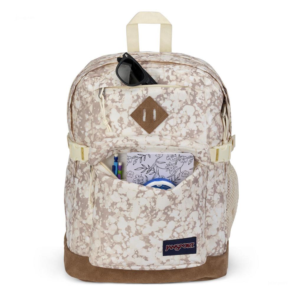 Sac à Dos Scolaire JanSport SUEDE CAMPUS Beige | GNV-11107181